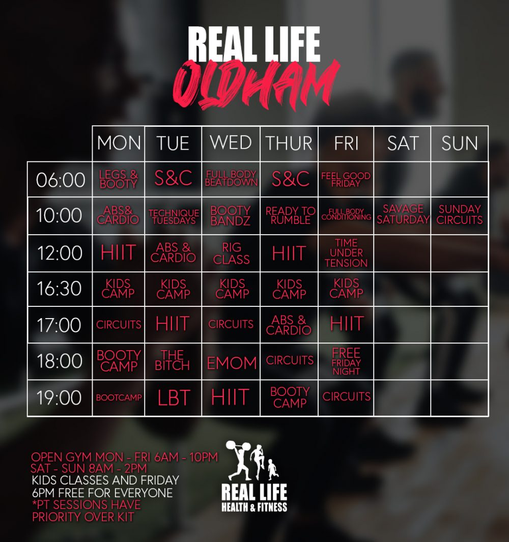 Gym Timetable